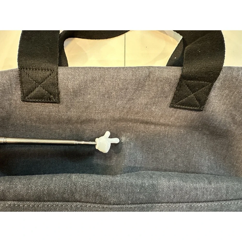 NEW London Fog Collection Gray 100th Anniversary Canvas Duffel Bag NWT